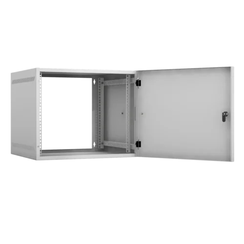 Настенный шкаф 19", 9U, металл, 540х500, серый